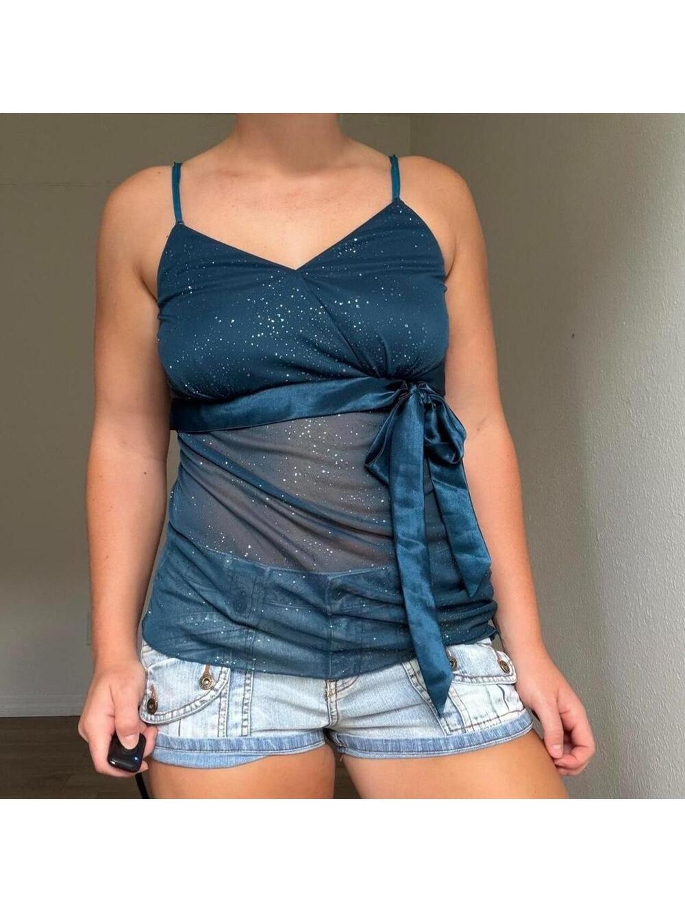Y2K GLAM GOING OUT TANK TOP